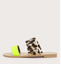Load image into Gallery viewer, Lime Leopard Sandal- SALE
