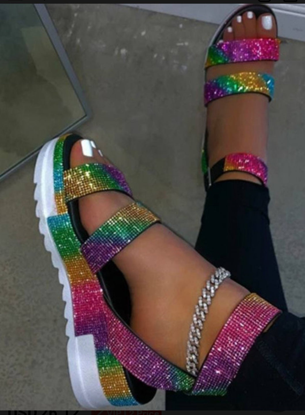 Love Me Rainbow Sandal -SOLD OUT
