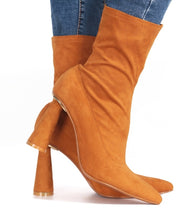 Load image into Gallery viewer, Trina Bootie Tan -SALE
